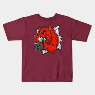 Red pig Kids T-Shirt